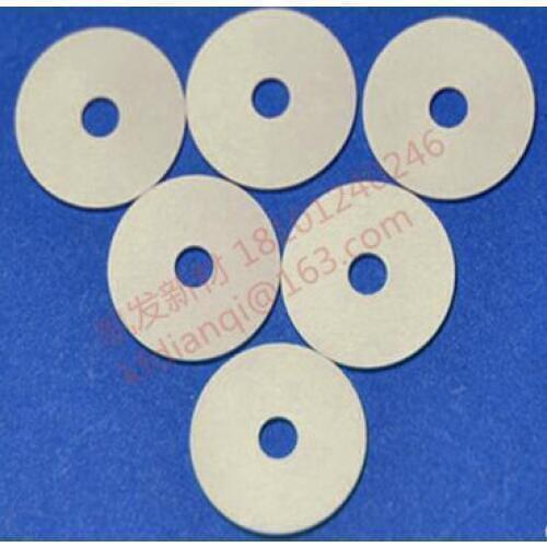 99% Alumina Ceramic Plate , OD*ID*Thickness=18*6*0.5mm , Circular , Insulated , Wear-resisting