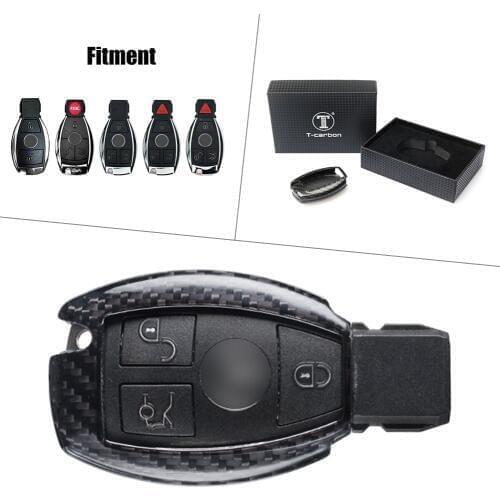 Car Replacement Carbon Fiber Remote Key Shell Cover Case For Mercedes Benz CLA CLS CLK GLK GLA GLC