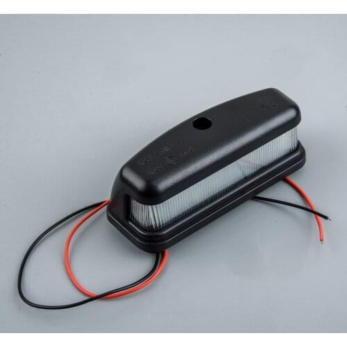 Car Rear Tail White LED Number License Plate Light Lamp Plastic Fit for Land Rover Defender Truck Accessories