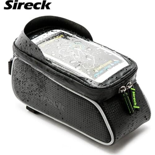 Sireck Waterproof Bicycle Mount 6" Touch Screen Handlebar Cell Phone Holder Cycling MTB Bike Frame Tube Stand Support Accessory