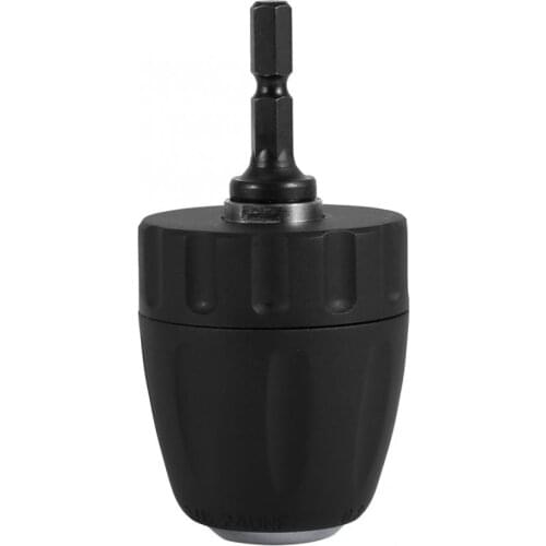 0.8-10mm Keyless Drill Chuck Conversion Tool 3/8"-24UNF Adapter with Hex Shank 1/4 inch Hex Shank Quick