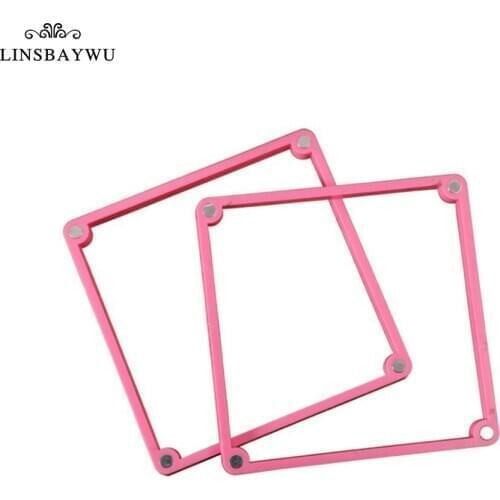 Cake Decoration Tools Baking Accessories Fondant Cookies Spray Mold Fixed Frame Plastic Cake Stencil Fixing Frames Printing Die