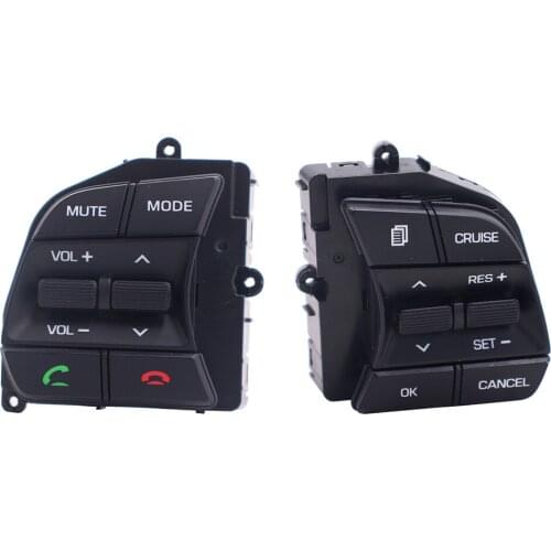 For Sonata LF 2016-2018 Steering Wheel Buttons Bluetooth Phone Cruise Control Remote Control Button Left Music Button