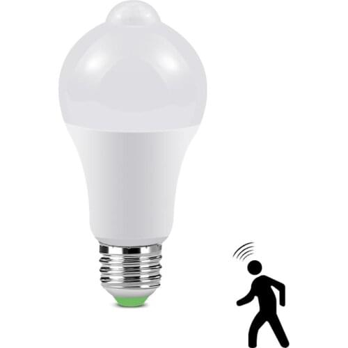 12W 15W 18W 20W Motion Sensor light E27 Motion Detector LED Bulb lamp Stair Hallway Pathway Corridor Night lighting