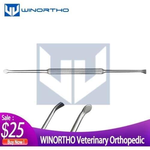 3mm 5mm diameters Very Fine Periosteal Elevator 160mm long Double Ended veterinary orthopedic instrument implant medical