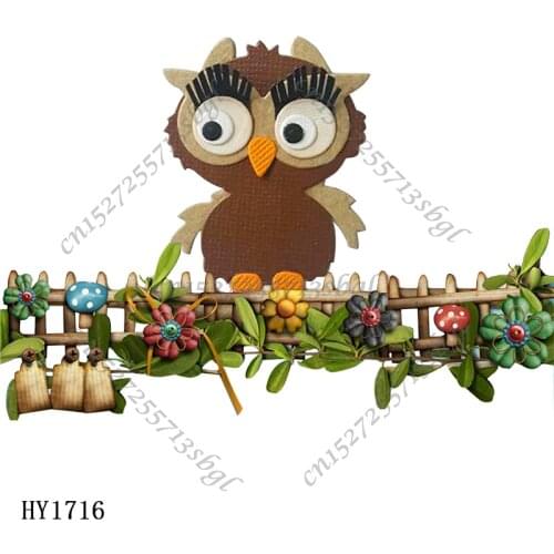 Owl cutting dies die cut & wooden dies Suitable for common die cutting machines on the marke