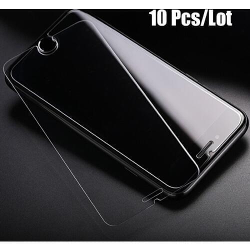 SMILYOU 10 Pcs/Lot Premium Tempered Glass For iPhone 6 6s 7 Plus 8plus X Screen Protector Toughened protective film For iPhone X