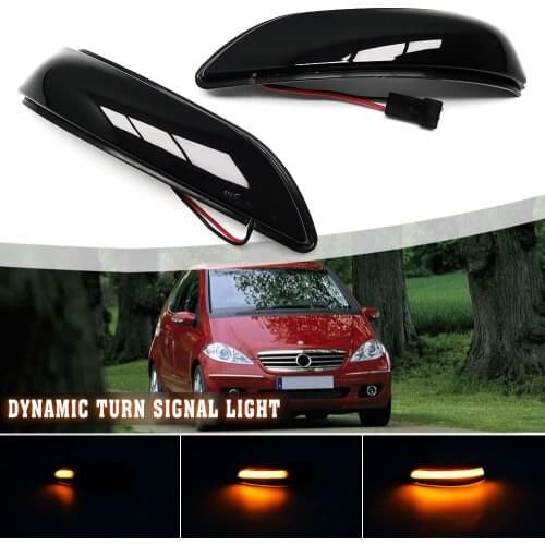 For Mercedes Benz A B Class W169 W245 04-08 prefacelift Side Wing Mirror LED Dynamic Turn Signal Light Blinker Lamp Indicator
