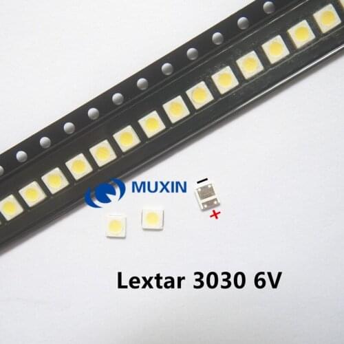 LED Backlight High Power LED 1.8W 3030 6V Cool white 150-187LM PT30W45 V1 TV Application 50pcs
