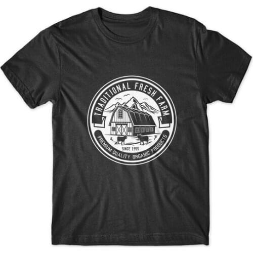 Traditional Fresh Farm T-Shirt 100% Cotton Premium Tee New