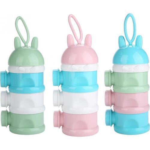 3 Layers Baby Formula Milk Storage Infant Milk Powder Formula Dispenser Food Container Storage Portable Feeding Box for Kids