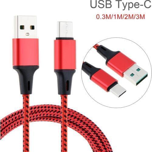 DiGiYes 0.3M/1M/2M/3M USB Cell Phone Cable 3A Quick Charging Data Cable USB Type C Cable Fit for Huawei/Samsung/Xiaomi/Nuts