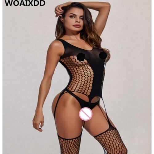 Womens Sexy Crystal Fishnet Body Tights Lingerie Open Crotch Sexy Tights Stockings Laidies Mesh Transparent Pantyhose Femme Body