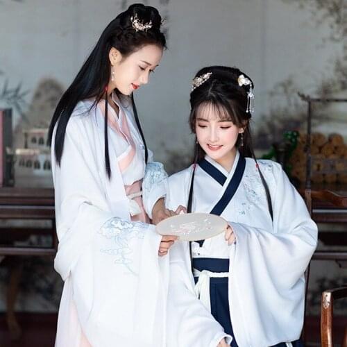 Feng womens sleeve hanfu female suit day-to-day outfit get Ru skirt wearing a three-piece girlfriends outside spring