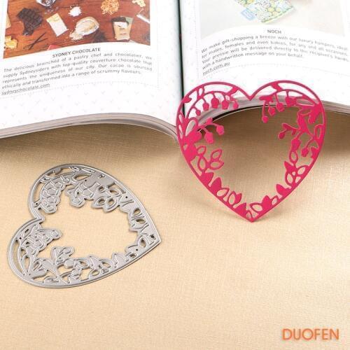 040210 1pcs fancy floral heart stencil metal Cutting dies for DIY papercraft project Scrapbook Paper Album greeting card