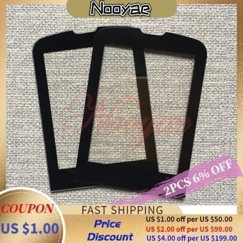 10pcs/lot Black front outer Glass Panel For Philips E560 Glass Lens Screen Replacement + Tracking