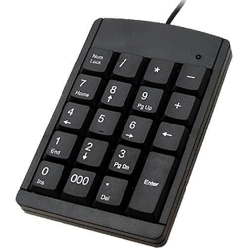 2018 New Mini Black USB Numeric Keyboard Keypad for Laptop PC Computer