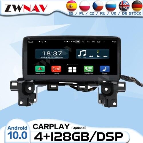 4+128G Carplay 2 Din Android IPS Radio Receiver For Mazda CX-5 2017 2018 Auto Audio Stereo Video Player GPS Navigation Head Unit