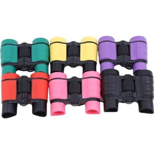 4X Magnification Kids Binoculars Telescope Childrens Binoculars Toy Blue Film For Little Hands Bird Watching Traveling Hiking