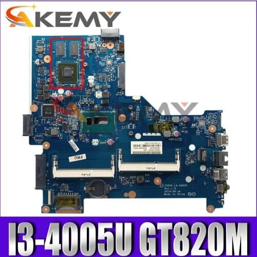 775394-501 775394-001 For HP 15-R 250 G3 Laptop Motherboard ZSO50 LA-A992P CPU I3-4005U GPU GT820M DDR3L 100% Fully Tested