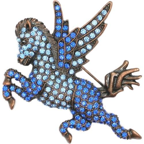 Angel horse Brooches For Women Men Brooch Jewelry pins Retro Boutonniere Hijab Pin jewelry gift