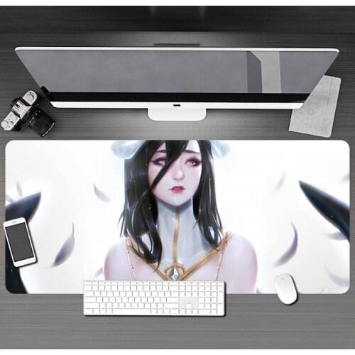 Large Anime Girl Design Pattern Game mousepad Mousepad Computer Gamers Edge Mouse Pad XXL90x40cm Keyboard PC Desk Pad
