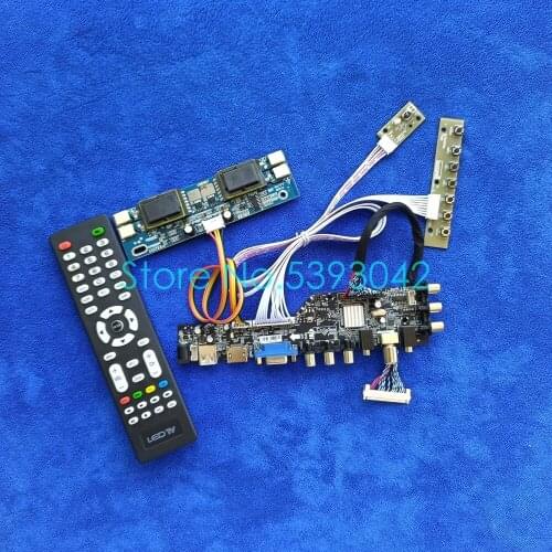 Signal digital DVB Fit LTM190E1/LTM190E4/LTM190EX/LTM190EP01 matrix USB VGA AV 4CCFL drive board kit 1280*1024 30 Pin LVDS