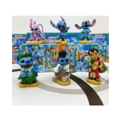 Disney Lilo & Stitch Angel Fashion Anime Action Figure PVC Model Cartoon Figures Toy Unisex Birthday Gifts