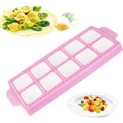 Ravioli Mould Ravioli Maker Tray 10 Grids Italian Ravioli Trays Non-Stick Pasta Mould for Homemade Pie, Dumplings