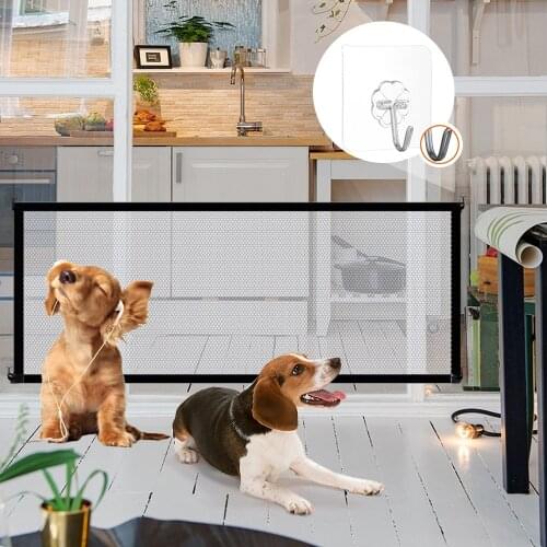 Dog Gate Ingenious Mesh Dog Fence For Indoor and Outdoor Safe Pet Dog gate Safety Enclosure Pet Barrier Fences Pet supplies