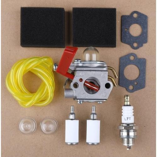 Carburetor Air Filter Kit For Homelite ST155 ST185BC ST275 ST285BC ST145 ST155 ST175BC ST175C Replacement Walbro WT-220 WT-318