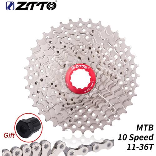 ZTTO MTB Mountain Bike 10speed 11-36T Cassette 10s Bicycle Parts 10s 30s Speed Freewheel k7 for Parts M590 M610 M675 M780 XT SLX