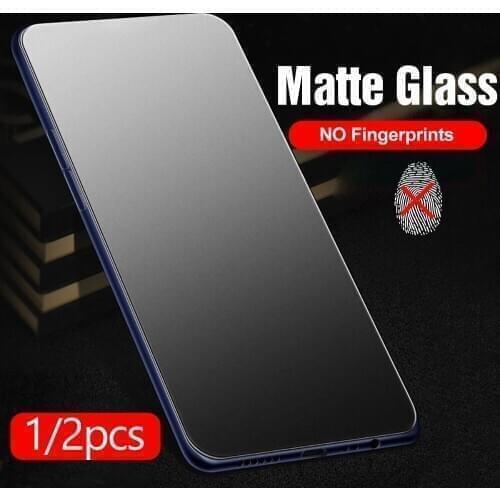 2pcs 9D Frosted matte protective Glass For xiaomi poco x3 Glass xiomi poco x 3 NFC 3x pocox3 screen protector tempered glas Film