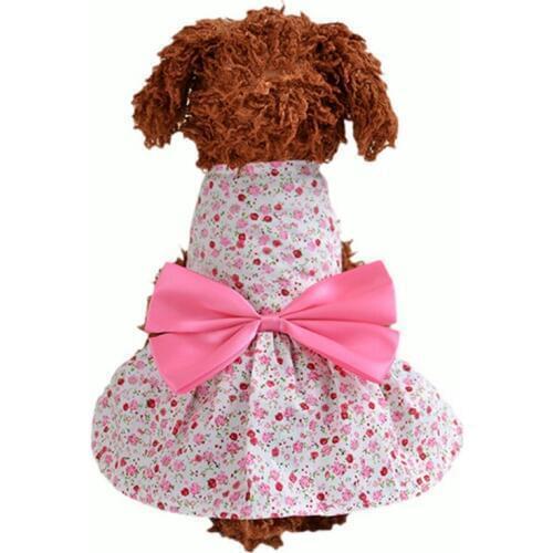 Cute Dog Clothes For Pomeranians Lovely Floral Pet Dress Princess Dress Floral Dress Luxury Wedding Dress Puppy