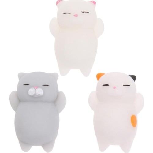 Mini Animal Toy For Baby Cat Soft Cute Sticky Antistress Ball Squeeze Rising Toy For Children Kids Stress Relief Gift