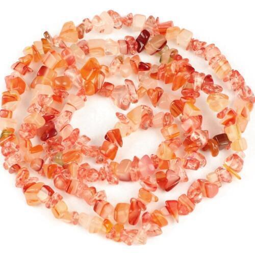 YHBZRET Natural carnelian glass Irregular Gravel stone beads 86cm Chips beads Jewelry making accessories bracelet Necklace DIY