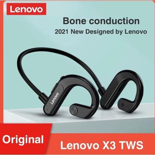 Original Lenovo X4 X3 Titanium Bone Conduction Wireless Headset Not In-ear Cycling Running Waterproof Sports Bluetooth Earphones