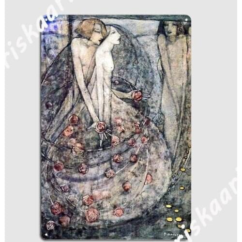 Glasgow School Frances Macdonald Macnair The Choice Metal Plaque Poster Wall Poster Wall pub Customize Tin sign Poster