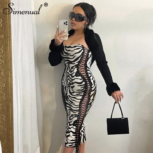 Simenual Fashion Tight Dresses