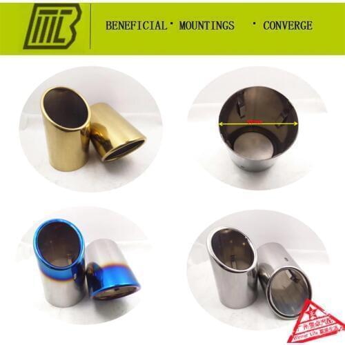 Car-styling Resistance Muffler Modified Tip/Exhaust Pipe For Chevrolet MALIBU Tail Pipe Inlet 98mm. With Many Logos To Select