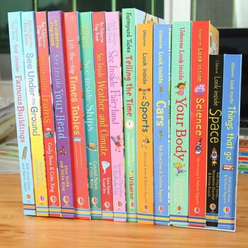 Usborne Look Inside Series British Famous 3D Flip Flap Picture Book Kids Learning English Knowledge Collection Reading Toy