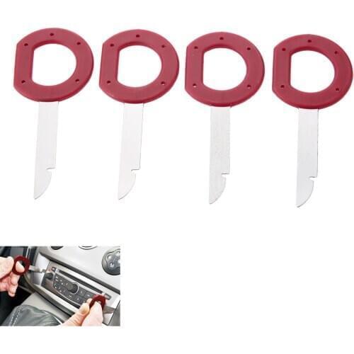 Yetaha 4Pcs Car Radio Stereo Removal Tools Keys For Audi VW Mercedes Benz 1992-1998 Car Accessories