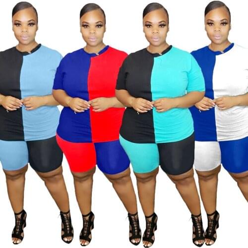 Womens Tracksuit Set Jogger Outfits Tshirt Tops and Shorts 2 Pieces Lounge Wear Plus Size Sweat Suits Wholesale Dropshipping