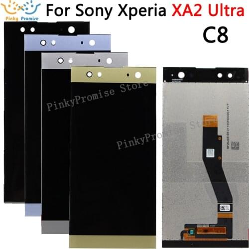For SONY Xperia XA2 Ultra/C8 LCD Display Touch Screen Digitizer Assembly H4233 H4213 H3213 Replacement For SONY XA2 Ultra LCD