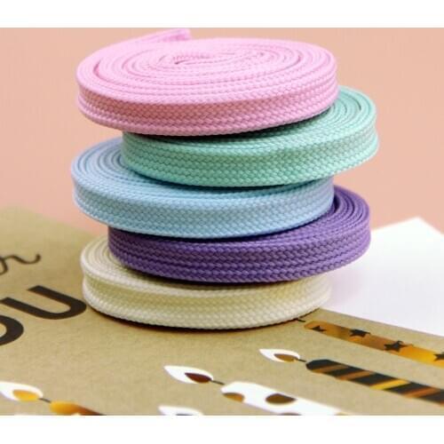 1Pair New Sneaker Flat Shoelaces Hiking Boots Shoe Strings Colored Shoe Laces for Sneakers Laces Drop Laces Strings Bootlaces