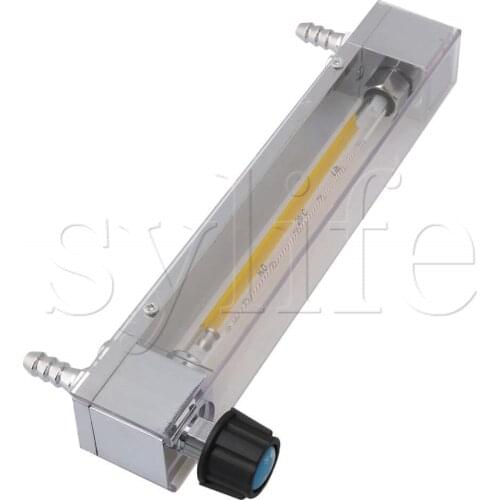 10.4x3.4x23.7cm Acrylic LZB-6 Liquid Flowmeter 6-60 L/H Flow Range Water Flow Measuring Instrument Fit 10mm Hose