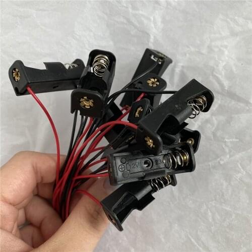 10PCS 12V 23A/A23 Battery Clip Holder Box Case BLACK