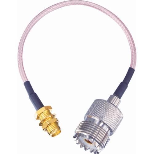 10pcs UHF Female to SMA Female connector Extension cable RG316 15CM Adapter RF Coax Pigtail Cable