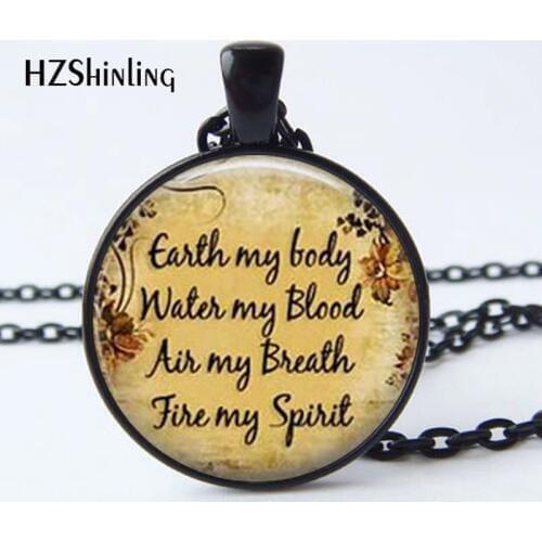 2017 New Arrival Wiccan Pendant Necklace,Pentagram Pendant Necklace Witch Craft Womens Glass cabochon jewelry HZ1