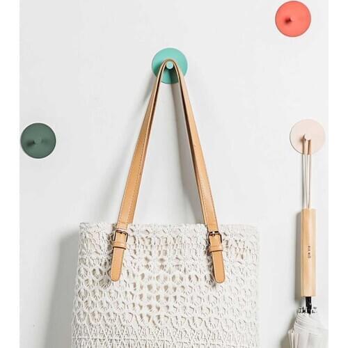 3PCS Colorful Key Wall Holder Coat Clothes Hooks Creative Wall Hangers Home Decoration Accessories